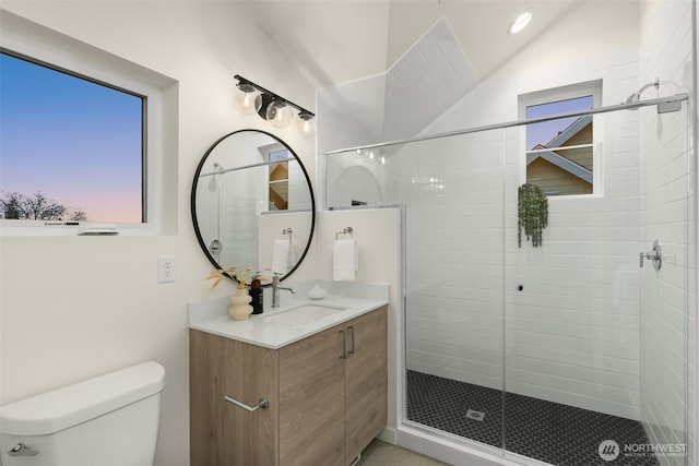 112C 2nd St S, Kirkland, WA 98033 - bathroom featuring vanity and a shower stall