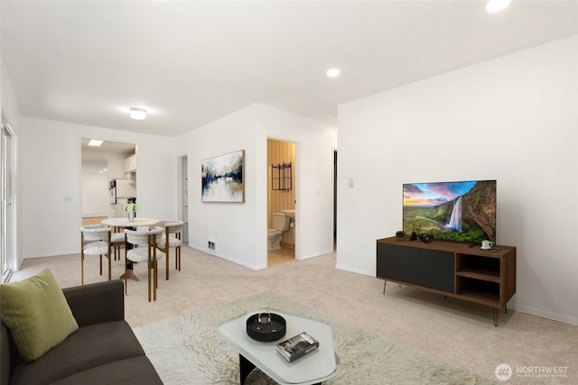 16548 115th Ave SE, Renton, WA 98055 - living area featuring light colored carpet and baseboards