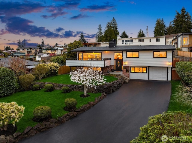 619 8th Ave S, Edmonds, WA 98020 - view of front of property with a garage and asphalt driveway