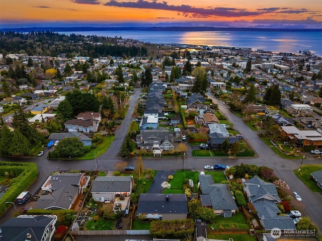 619 8th Ave S, Edmonds, WA 98020 - aerial view of property's location featuring a nearby body of water and nearby suburban area