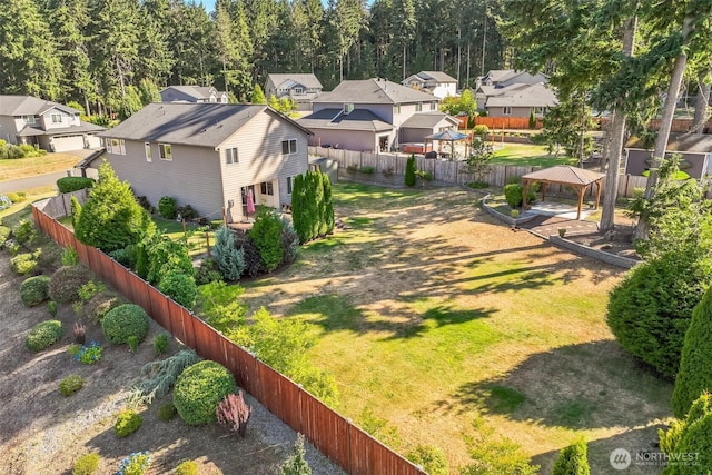 4749 NE Waxwing Ct, Lacey, WA 98516 - view of yard with a gazebo and a residential view