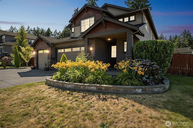4749 NE Waxwing Ct, Lacey, WA 98516 - craftsman inspired home with driveway, an attached garage, and stone siding