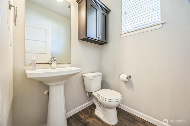 4749 NE Waxwing Ct, Lacey, WA 98516 - bathroom featuring wood finished floors and toilet