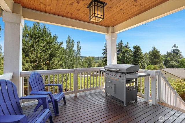 6821 9th St E, Fife, WA 98424 - wooden deck featuring grilling area