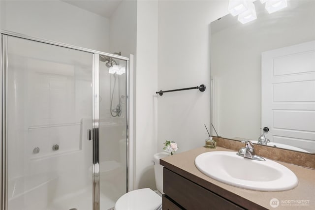 6821 9th St E, Fife, WA 98424 - bathroom featuring a stall shower and vanity