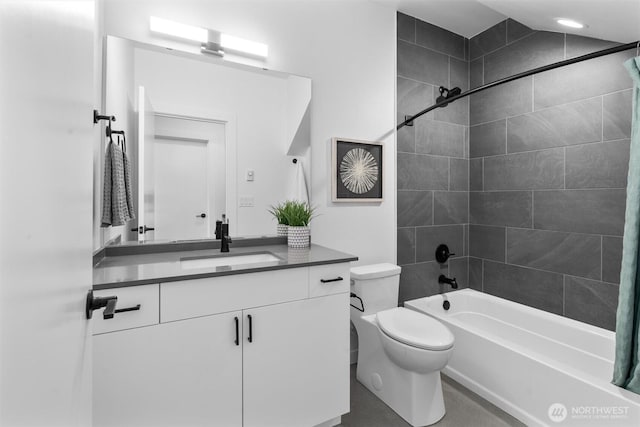 1327 N 185th St Unit A, Shoreline, WA 98133 - bathroom with vanity and bathtub / shower combination