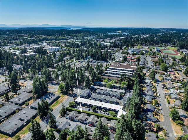 20632 76th Ave W Unit 4, Edmonds, WA 98026 - aerial view of property and surrounding area with a mountain backdrop