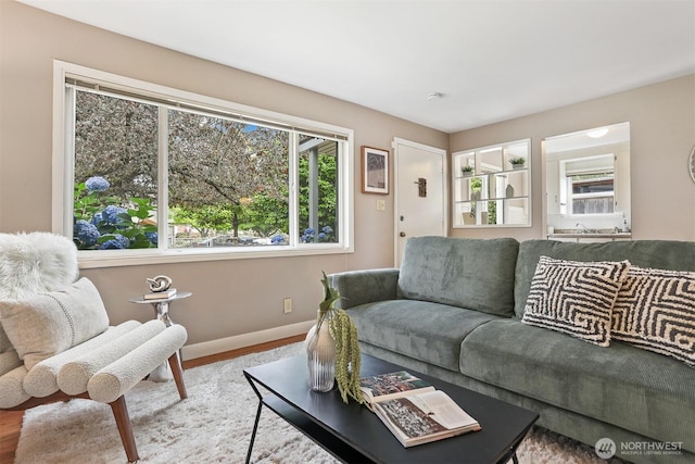 8153 34th Ave SW, Seattle, WA 98126 - living room featuring baseboards