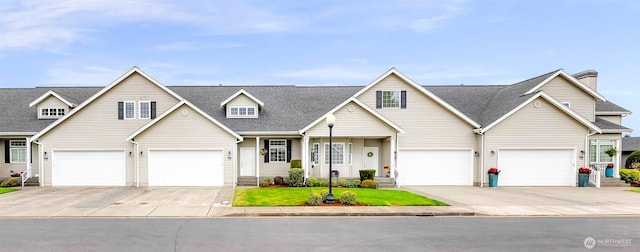 1725 Harrison Pl Unit 104, Lynden, WA 98264 - traditional home featuring driveway, a garage, and a shingled roof
