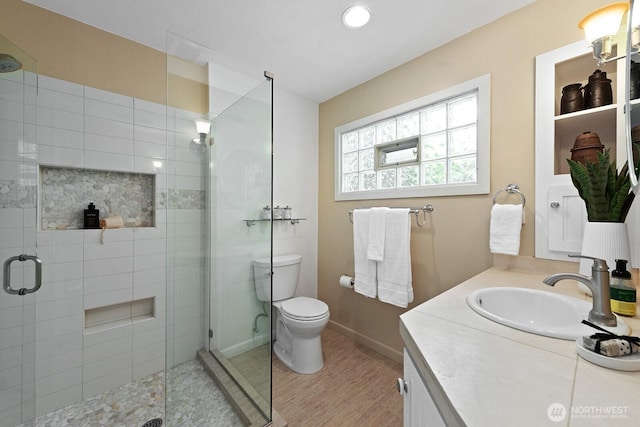 9423 45th Ave SW, Seattle, WA 98136 - bathroom featuring vanity and a shower stall