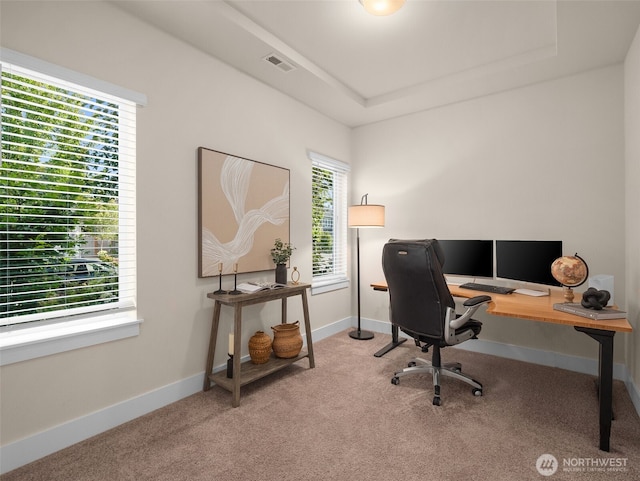 4419 141st Pl SE, Snohomish, WA 98296 - office area featuring carpet and baseboards