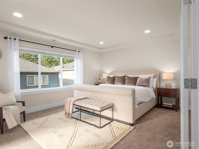 4419 141st Pl SE, Snohomish, WA 98296 - bedroom featuring light carpet and recessed lighting