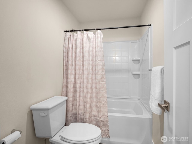 4419 141st Pl SE, Snohomish, WA 98296 - full bathroom with toilet and shower / tub combo with curtain