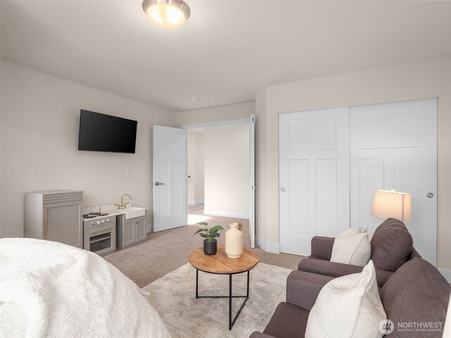 4419 141st Pl SE, Snohomish, WA 98296 - living room with light colored carpet and baseboards