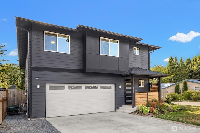 830 Mill Ave, Snohomish, WA 98290 - modern home featuring an attached garage and concrete driveway
