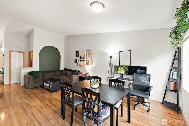 6036 Park St E, Fife, WA 98424 - dining area featuring light wood-style flooring