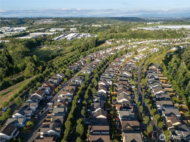 6036 Park St E, Fife, WA 98424 - aerial view of property and surrounding area with nearby suburban area