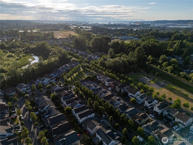6036 Park St E, Fife, WA 98424 - aerial overview of property's location featuring nearby suburban area