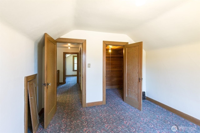314 E 2nd St, Port Angeles, WA 98362 - unfurnished bedroom featuring carpet and lofted ceiling