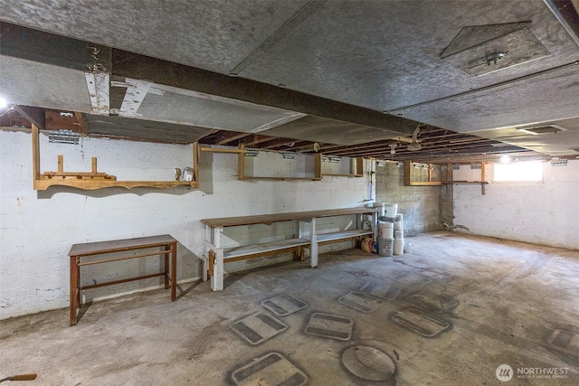 314 E 2nd St, Port Angeles, WA 98362 - basement with a workshop area