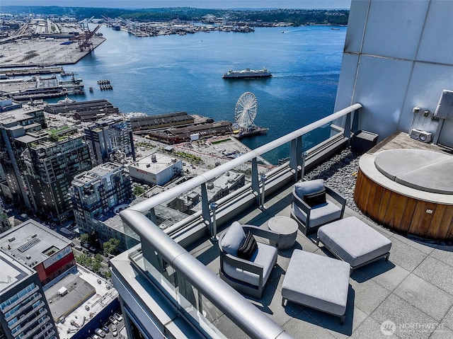 1521 2nd Ave Unit 3801, Seattle, WA 98101 - drone / aerial view of a nearby body of water