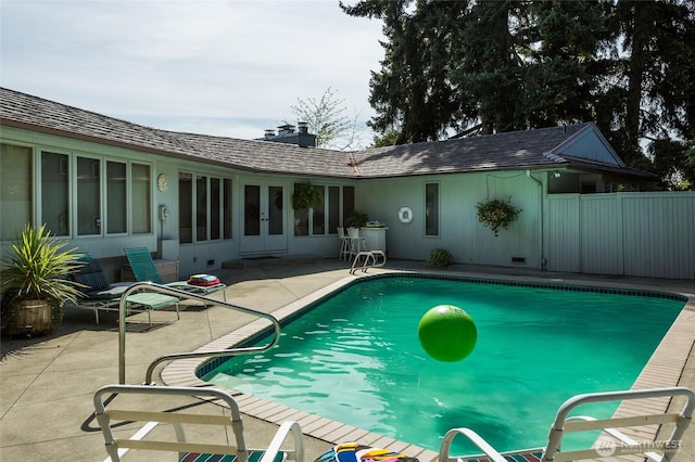 4802 E Mercer Way, Mercer Island, WA 98040 - outdoor pool featuring french doors and a patio area