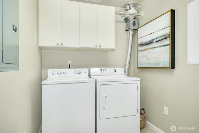 17 W Mercer St Unit 212, Seattle, WA 98119 - washroom featuring cabinet space, washer and dryer, and electric panel