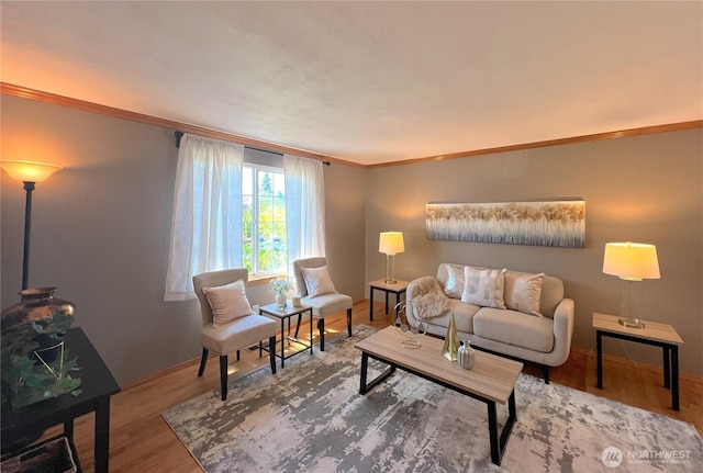 26504 126th Pl SE, Kent, WA 98030 - living area featuring crown molding and wood finished floors