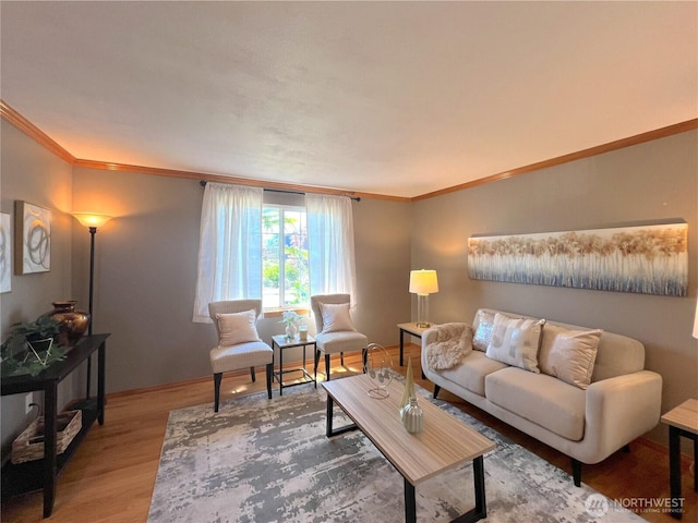 26504 126th Pl SE, Kent, WA 98030 - living room featuring crown molding and wood finished floors