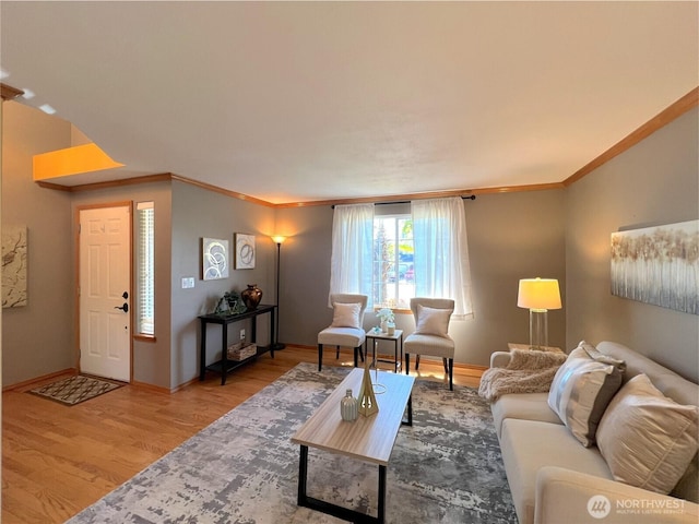 26504 126th Pl SE, Kent, WA 98030 - living area featuring ornamental molding and wood finished floors