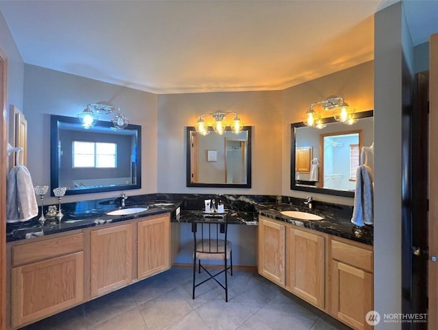 26504 126th Pl SE, Kent, WA 98030 - bathroom with tile patterned floors and double vanity