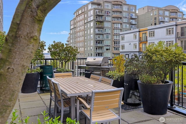 2721 1st Ave Unit 1101, Seattle, WA 98121 - view of patio / terrace with area for grilling and outdoor dining area