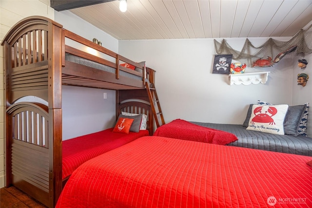 4421 Sucia Dr, Ferndale, WA 98248 - bedroom featuring wooden ceiling