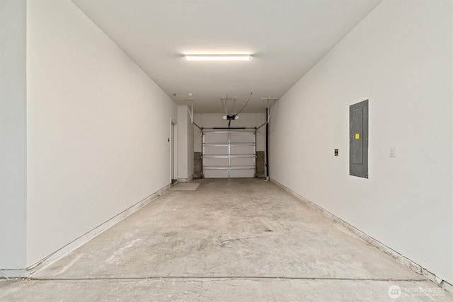 1323 N 185th St Unit A, Shoreline, WA 98133 - garage with electric panel and a garage door opener