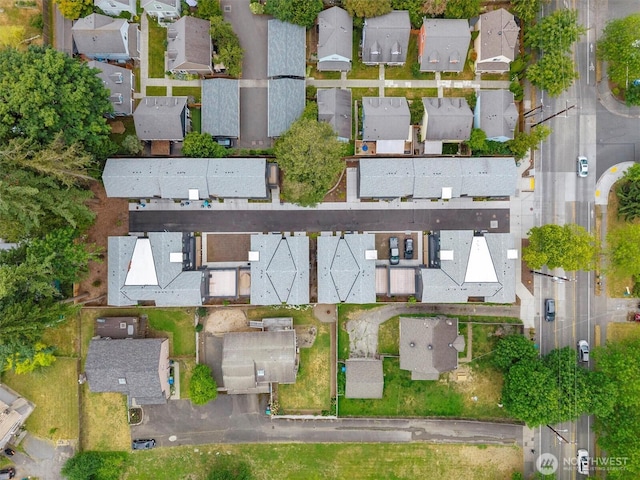 1323 N 185th St Unit A, Shoreline, WA 98133 - aerial view of property and surrounding area with nearby suburban area