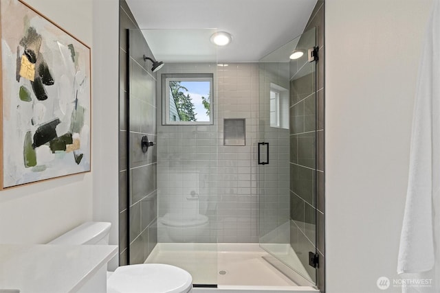 1323 N 185th St Unit A, Shoreline, WA 98133 - full bath featuring a stall shower and vanity