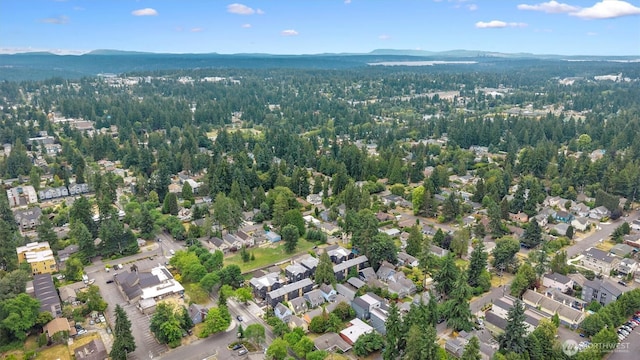 1323 N 185th St Unit A, Shoreline, WA 98133 - aerial overview of property's location with a mountainous background