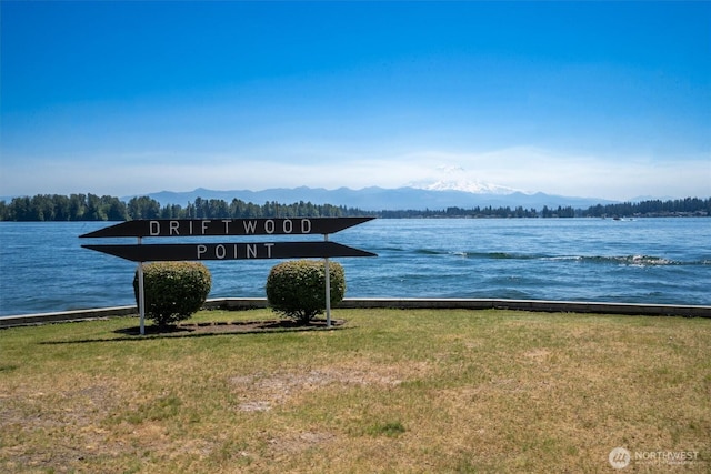 2417 179th Ave E, Lake Tapps, WA 98391 - water view featuring a mountain backdrop