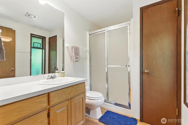 2417 179th Ave E, Lake Tapps, WA 98391 - bathroom with vanity and a stall shower