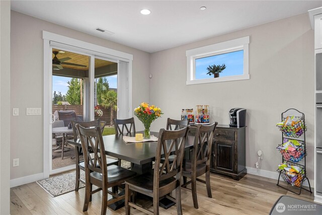 1118 26th St NW, Puyallup, WA 98373 - dining space featuring light wood-style floors and recessed lighting