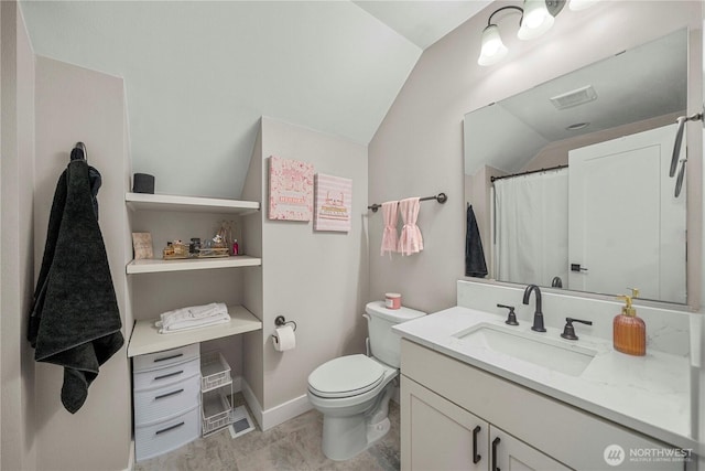 1118 26th St NW, Puyallup, WA 98373 - full bathroom featuring vaulted ceiling and vanity