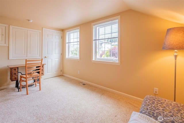 618 12th St, Bellingham, WA 98225 - office featuring carpet floors and vaulted ceiling