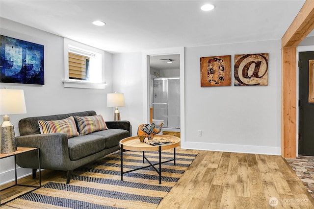 2456 4th Ave W, Seattle, WA 98119 - living room with wood finished floors and recessed lighting