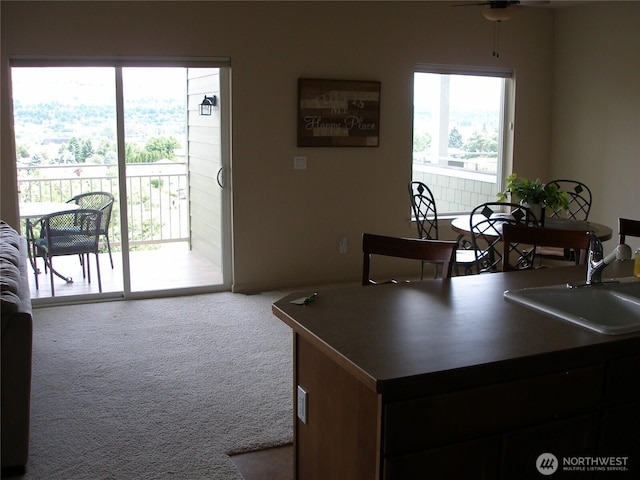 1601 Maiden Ln Unit B104, Wenatchee, WA 98801 - kitchen with carpet flooring and a sink