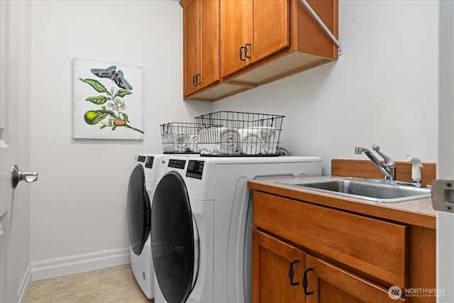 19735 183rd Way SE, Renton, WA 98058 - laundry room featuring independent washer and dryer and cabinet space