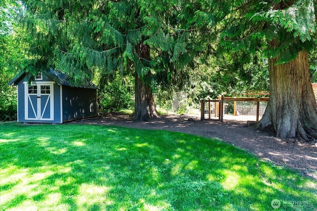 19735 183rd Way SE, Renton, WA 98058 - view of green lawn with a shed