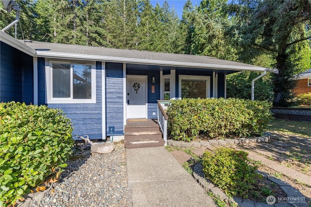 120 E Rd Of Tralee, Shelton, WA 98584 - view of front facade featuring covered porch and a shingled roof