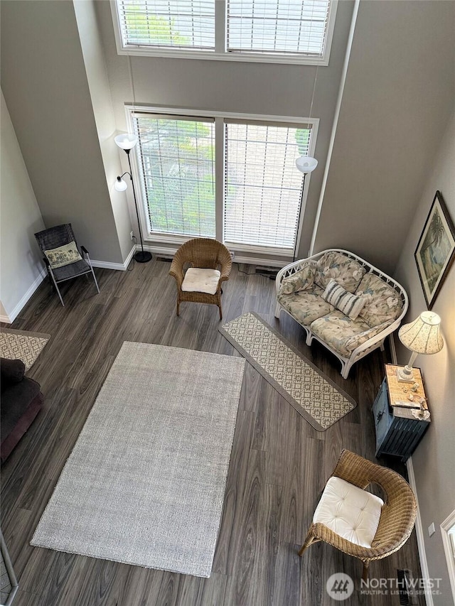 598 Blue Wing Loop SE, Ocean Shores, WA 98569 - living area with wood finished floors and baseboards