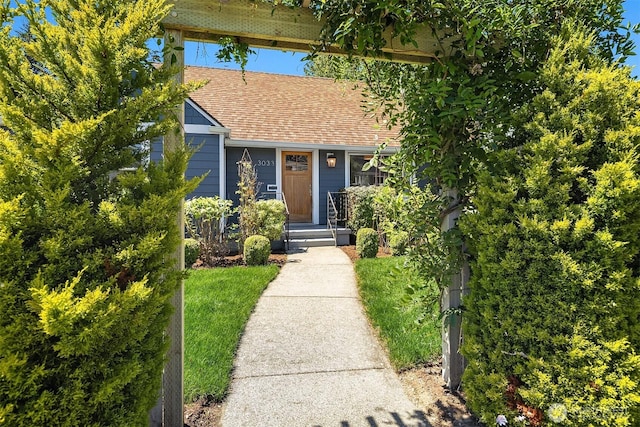 3033 48th Ave SW, Seattle, WA 98116 - view of front facade with a shingled roof
