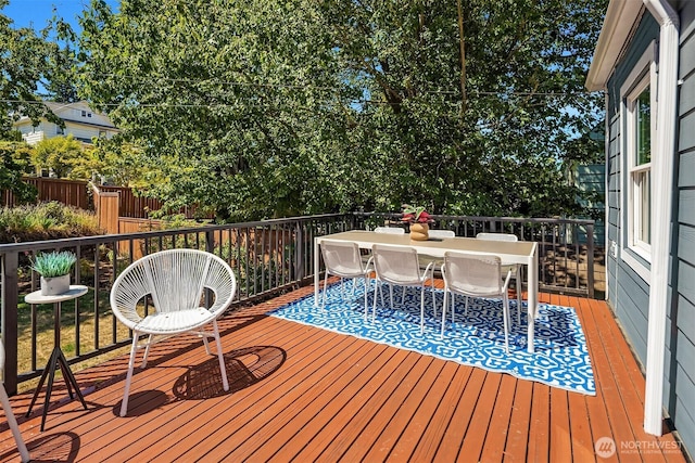 3033 48th Ave SW, Seattle, WA 98116 - deck featuring outdoor dining space